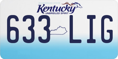 KY license plate 633LIG