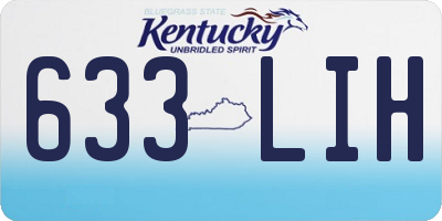 KY license plate 633LIH