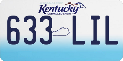 KY license plate 633LIL