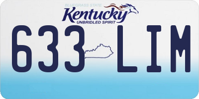 KY license plate 633LIM
