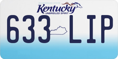 KY license plate 633LIP