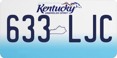 KY license plate 633LJC