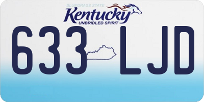 KY license plate 633LJD