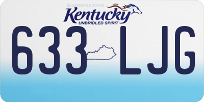 KY license plate 633LJG
