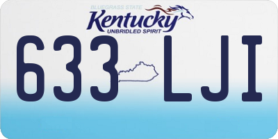 KY license plate 633LJI