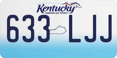 KY license plate 633LJJ