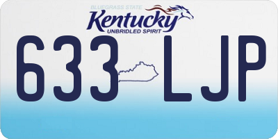 KY license plate 633LJP