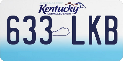 KY license plate 633LKB