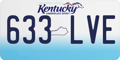 KY license plate 633LVE