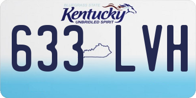 KY license plate 633LVH