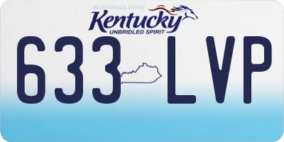 KY license plate 633LVP