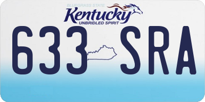 KY license plate 633SRA