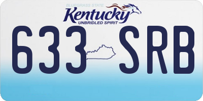 KY license plate 633SRB