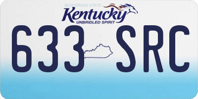 KY license plate 633SRC