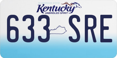 KY license plate 633SRE