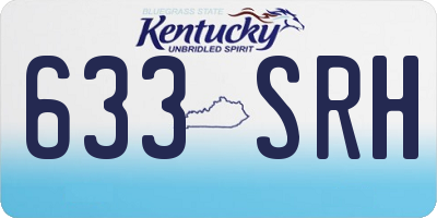 KY license plate 633SRH