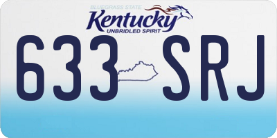 KY license plate 633SRJ