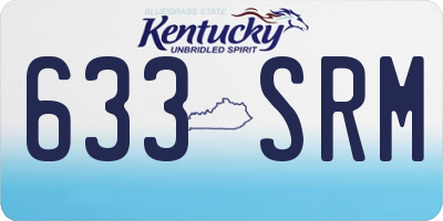 KY license plate 633SRM