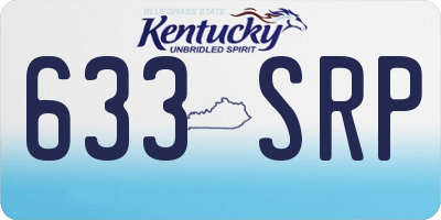 KY license plate 633SRP
