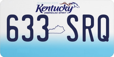 KY license plate 633SRQ