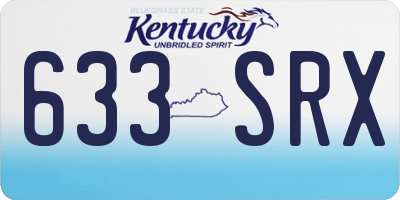 KY license plate 633SRX