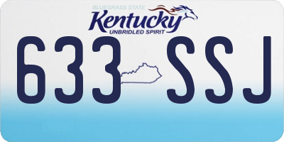 KY license plate 633SSJ