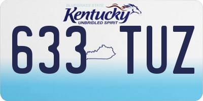 KY license plate 633TUZ