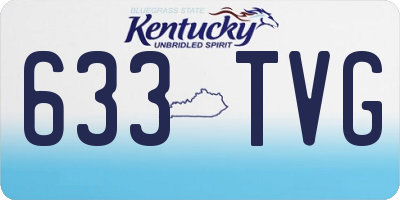 KY license plate 633TVG