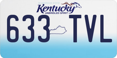 KY license plate 633TVL