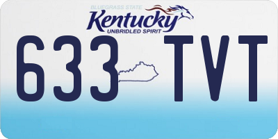 KY license plate 633TVT