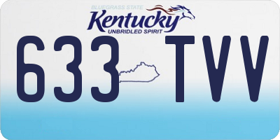 KY license plate 633TVV