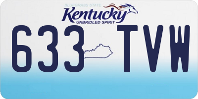 KY license plate 633TVW