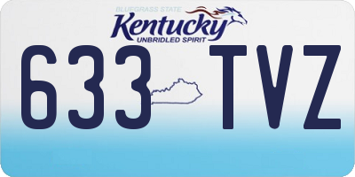 KY license plate 633TVZ