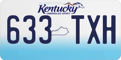KY license plate 633TXH