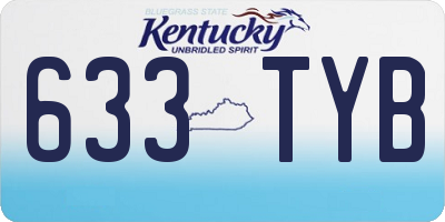 KY license plate 633TYB
