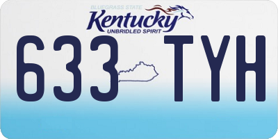KY license plate 633TYH