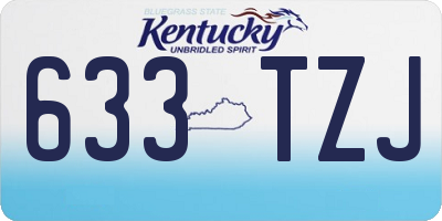 KY license plate 633TZJ