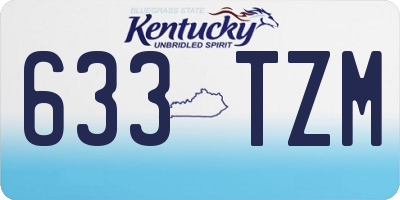 KY license plate 633TZM