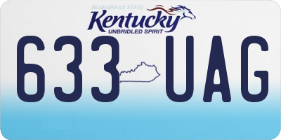 KY license plate 633UAG