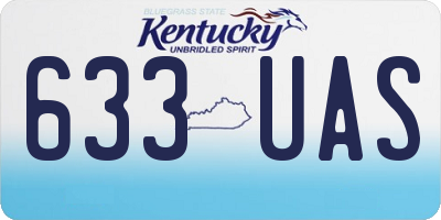 KY license plate 633UAS
