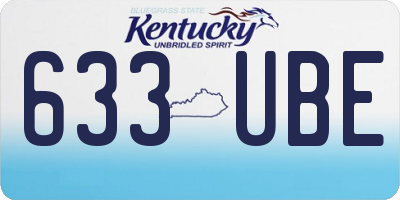 KY license plate 633UBE