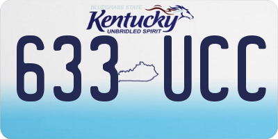 KY license plate 633UCC