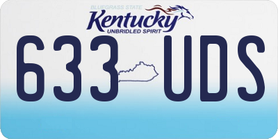 KY license plate 633UDS