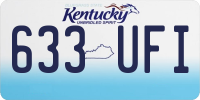 KY license plate 633UFI