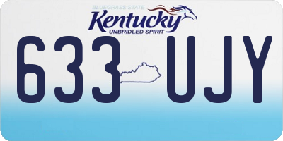 KY license plate 633UJY