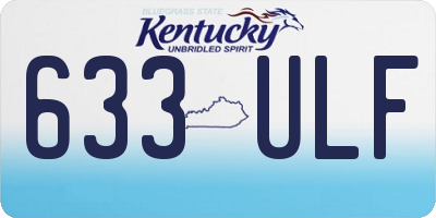 KY license plate 633ULF