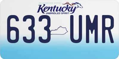 KY license plate 633UMR