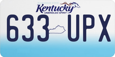 KY license plate 633UPX