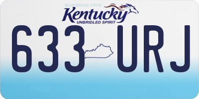 KY license plate 633URJ