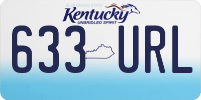 KY license plate 633URL